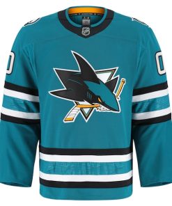 Alternative view of San Jose Sharks  Home Authentic Pro Custom Jersey - Teal