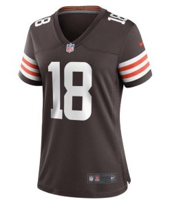Alternative view of David Bell Cleveland Browns Nike Women's Game Jersey - Brown