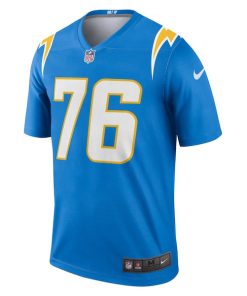 Alternative view of Joe Alt Los Angeles Chargers Nike Team Legend Player Performance Top - Powder Blue
