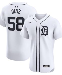 Miguel Diaz Detroit Tigers Nike Home Elite Player Jersey - White