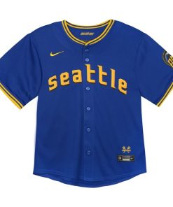 Alternative view of Seattle Mariners Nike Toddler City Connect Limited Player Jersey - Navy