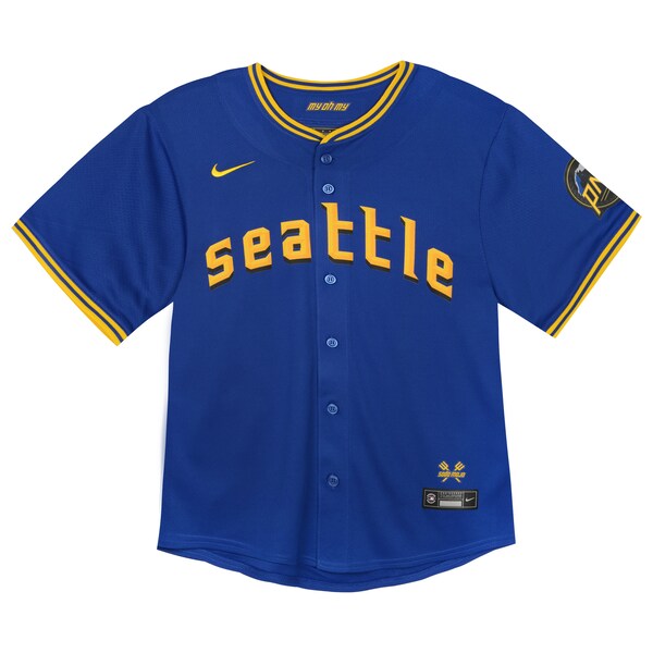 Seattle Mariners Nike Toddler City Connect Limited Player Jersey - Navy - Image 2