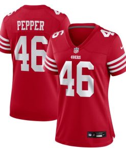 Alternative view of Taybor Pepper San Francisco 49ers Nike Women's  Game Jersey -  Scarlet