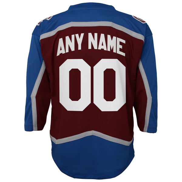 Colorado Avalanche Youth Home Custom Replica Jersey - Burgundy - Image 3