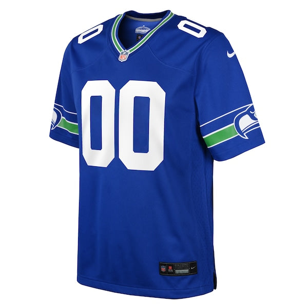 Seattle Seahawks Nike Youth Throwback Custom Jersey - Royal - Image 2