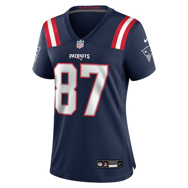 Rob Gronkowski New England Patriots Nike Women's Team Retired Player Game Jersey - Navy/Red - Image 3