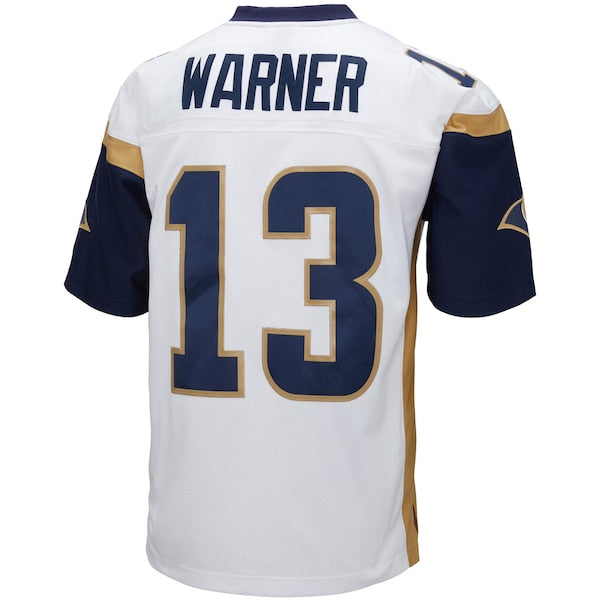 Kurt Warner Los Angeles Rams Big & Tall 2001 Retired Player Replica Jersey - White - Image 3
