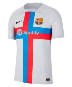 Alternative view of Barcelona Nike 2022/23 Third Vapor Match Authentic Custom Jersey - Gray