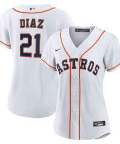 Yainer Diaz Houston Astros Nike Home Replica Jersey  - White