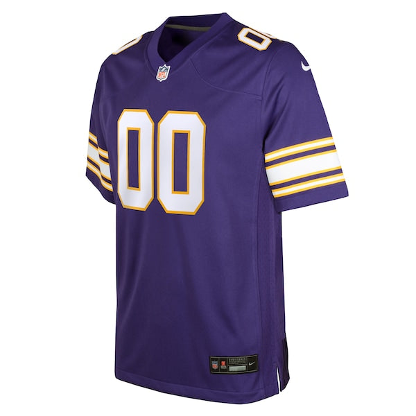 Minnesota Vikings Nike Youth Classic Custom Game Jersey - Purple - Image 2