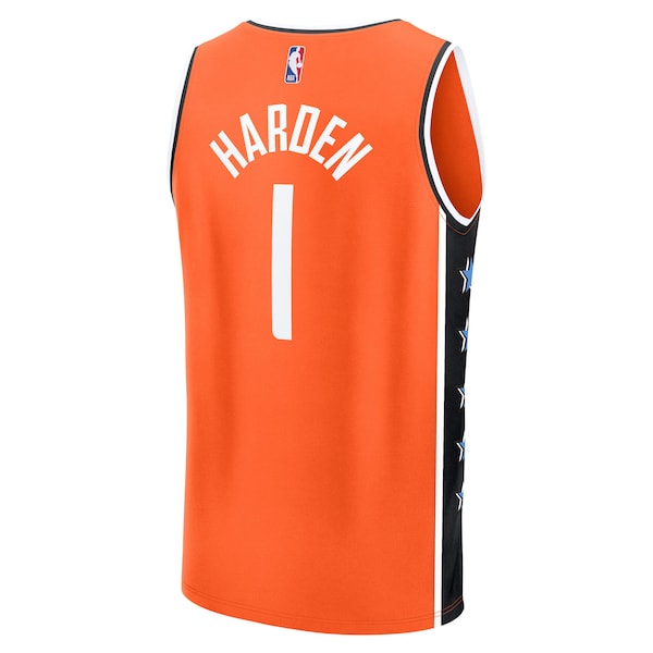 James Harden LA Clippers 2025/26 City Edition Fast Break Jersey - Orange - Image 3