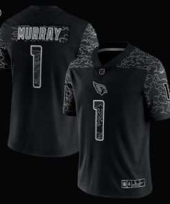 Alternative view of Kyler Murray Arizona Cardinals Nike RFLCTV Limited Jersey - Black