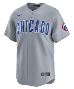 Alternative view of Chicago Cubs Nike Road Limited Jersey?¨C Gray