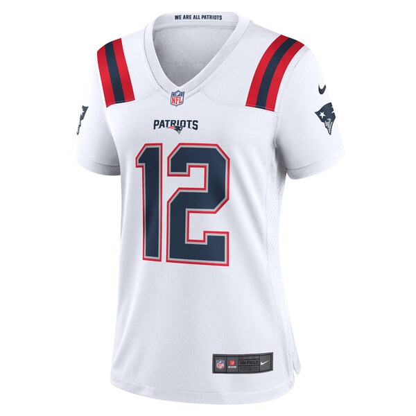 Tom Brady New England Patriots Nike Women's Retired Game Jersey - White - Image 2