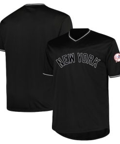 New York Yankees Profile Big & Tall Pop Fashion Jersey - Black
