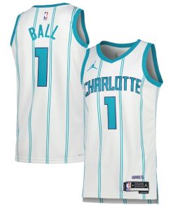 LaMelo Ball Charlotte Hornets Jordan Brand Unisex Swingman Jersey - Association Edition - White/Teal