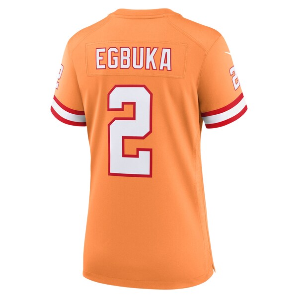 Emeka Egbuka Tampa Bay Buccaneers Nike Women's Alternate 2 Game Jersey - Creamsicle/White/Red - Image 4