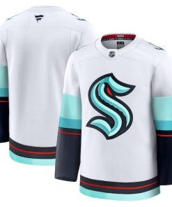 Alternative view of Seattle Kraken  Away Premium Jersey - White/Navy