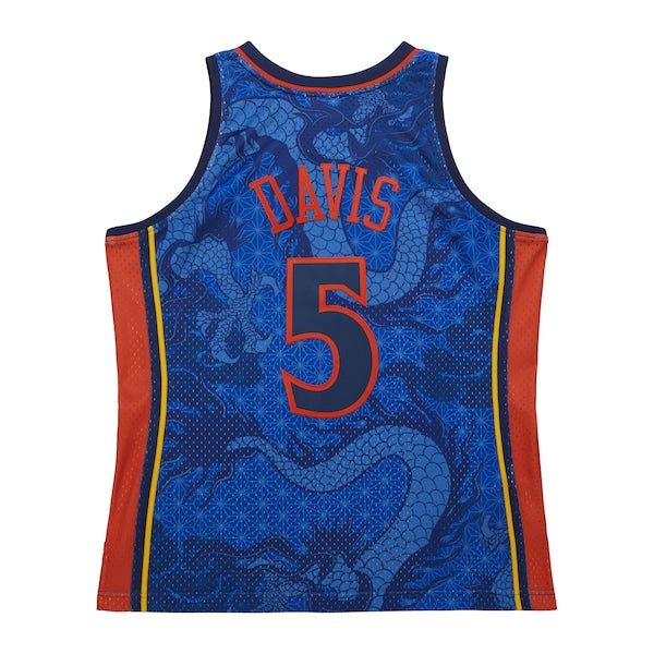 Baron Davis Golden State Warriors 2006/07 Hardwood Classics Asian Heritage 6.0 Swingman Throwback Player Jersey - Royal - Image 3
