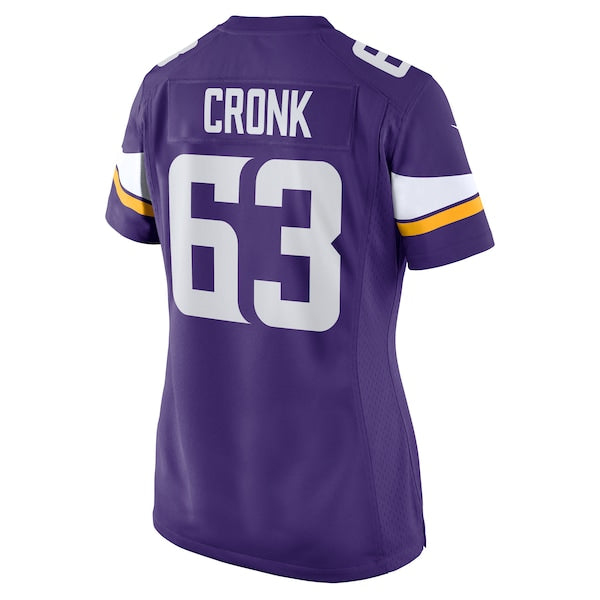Coy Cronk Minnesota Vikings Nike Women's Team Game Jersey - Purple - Image 3