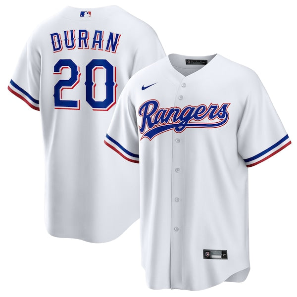 Ezequiel Duran Texas Rangers Nike Youth Home Replica Jersey - White