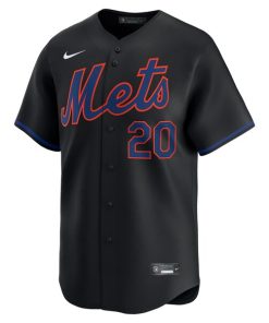 Alternative view of Pete Alonso New York Mets Nike Alternate Limited Player Jersey?¨C Black