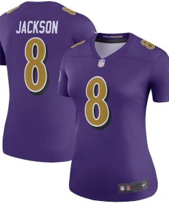 Lamar Jackson Baltimore Ravens Nike Women's Color Rush Legend Player Jersey - Purple