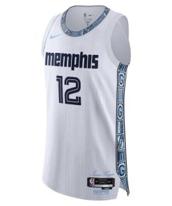 Alternative view of Ja Morant Memphis Grizzlies Nike Unisex 2025/26 Authentic Jersey - City Edition - White