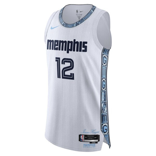 Ja Morant Memphis Grizzlies Nike Unisex 2025/26 Authentic Jersey - City Edition - White - Image 2