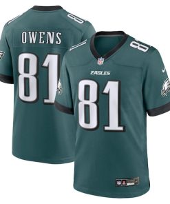 Terrell Owens Philadelphia Eagles Nike Team Retired Game Jersey - Midnight Green