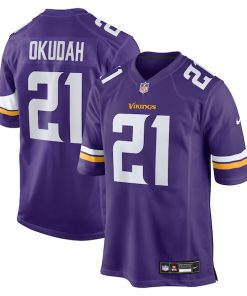 Jeff Okudah Minnesota Vikings Nike Team Game Jersey -  Purple