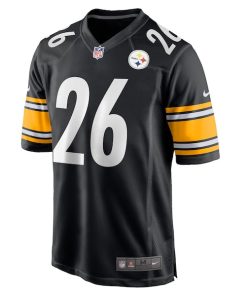 Alternative view of Anthony McFarland Jr. Pittsburgh Steelers Nike Game Player Jersey - Black
