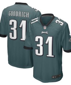 Mario Goodrich Philadelphia Eagles Nike Game Player Jersey - Midnight Green