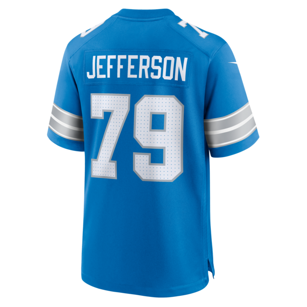 Quinton Jefferson Detroit Lions Nike Team Game Jersey - Blue - Image 3
