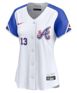 Alternative view of Ronald Acu?a Jr. Atlanta Braves Nike Women's City Connect Limited Player Jersey - White