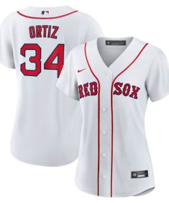 David Ortiz Boston Red Sox Nike Women's Home Replica Jersey  - White
