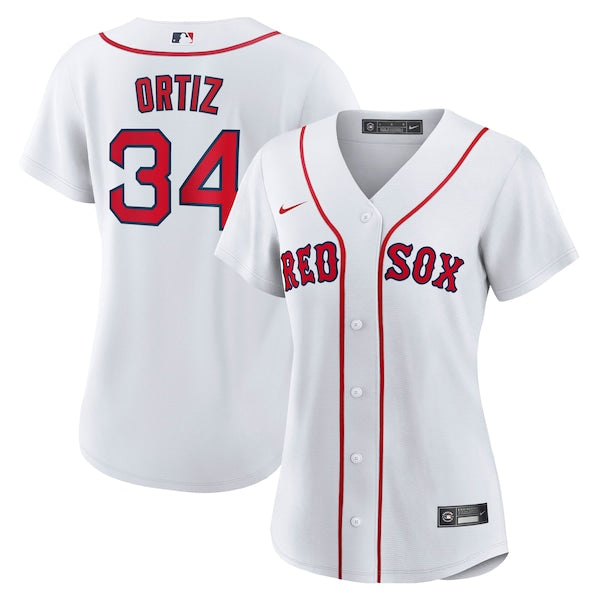 David Ortiz Boston Red Sox Nike Women's Home Replica Jersey - White