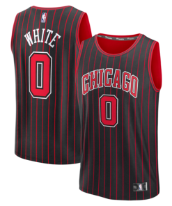 Coby White Chicago Bulls  Youth  Fast Break Jersey - Statement Edition - Black