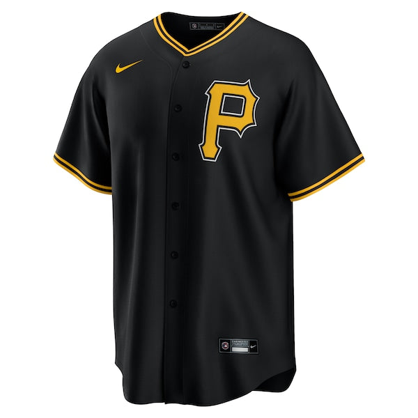 Paul Skenes Pittsburgh Pirates Nike Alternate Replica Player Jersey - Black - Image 2