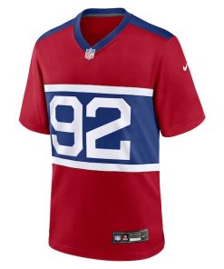 Alternative view of Michael Strahan New York Giants Nike Alternate Retired Player Game Jersey - Century Red
