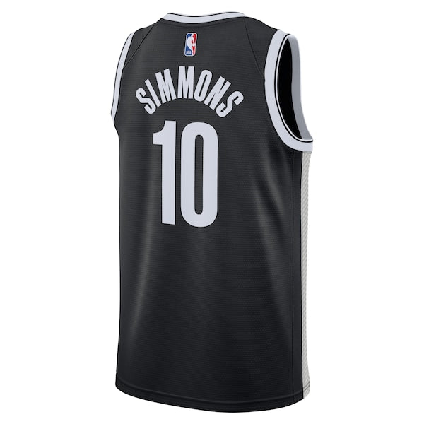 Ben Simmons Brooklyn Nets Nike 2021/22 Swingman Jersey - Icon Edition - Black - Image 3