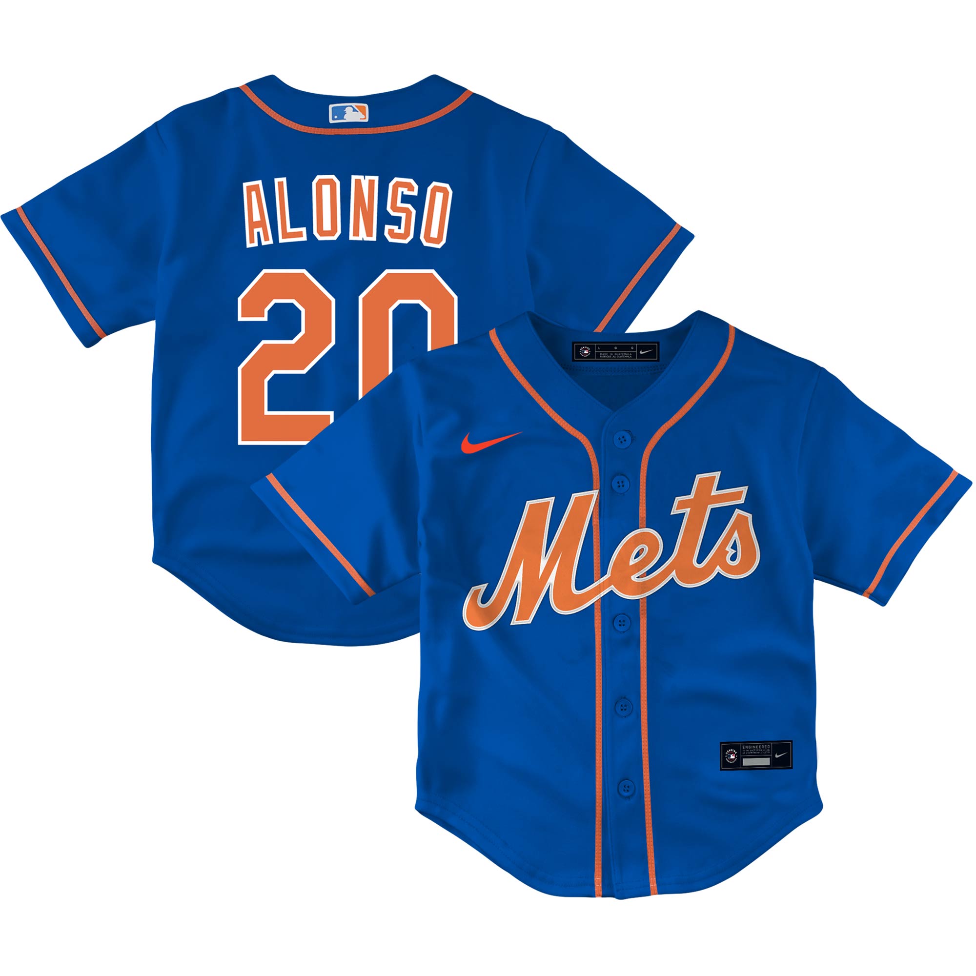 Pete Alonso New York Mets Nike Toddler Home Replica Player Jersey - White/Royal - Image 5
