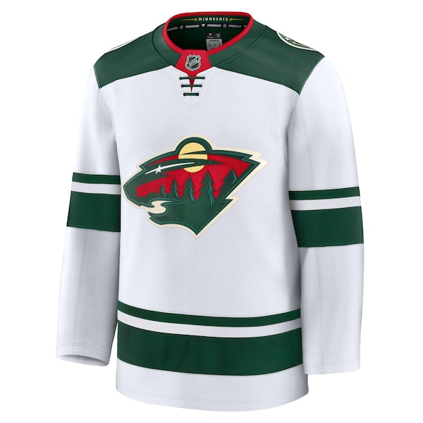 Minnesota Wild Away Premium Jersey - White/Green - Image 3