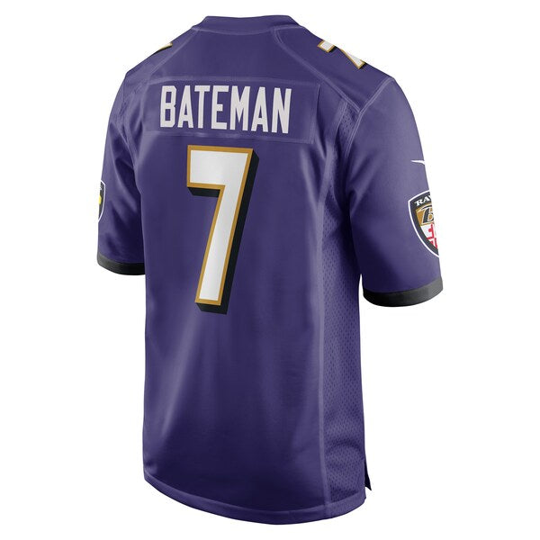 Rashod Bateman Baltimore Ravens Nike Game Player Jersey - Purple - Image 3