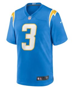 Alternative view of Derwin James Jr. Los Angeles Chargers Nike Game Jersey - Powder Blue