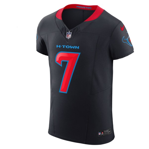 C.J. Stroud Houston Texans Nike Alternate 2 Vapor F.U.S.E. Elite Jersey - Navy/Red - Image 3