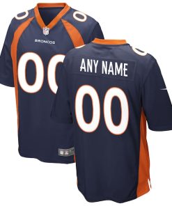 Denver Broncos Nike Alternate Custom Game Jersey - Navy