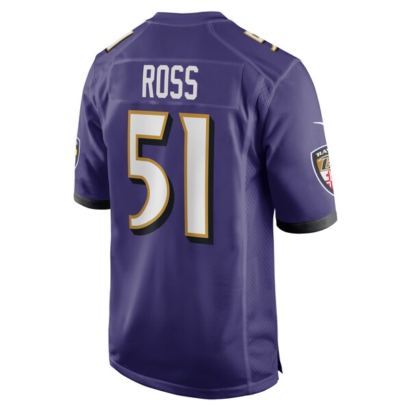 Josh Ross Baltimore Ravens Nike Game Player Jersey - Purple - Image 3