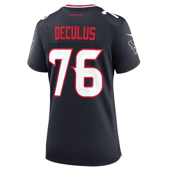 Austin Deculus Houston Texans Nike Women's Team Game Jersey - Navy - Image 4