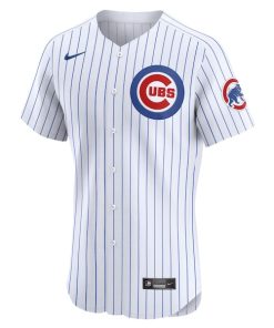 Alternative view of Pete Crow-Armstrong Chicago Cubs Nike Home Elite Player Jersey - White